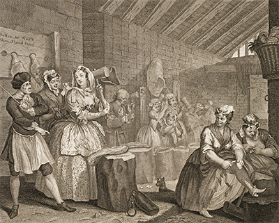 Moll Beats Hemp in Bridewell Prison William Hogarth